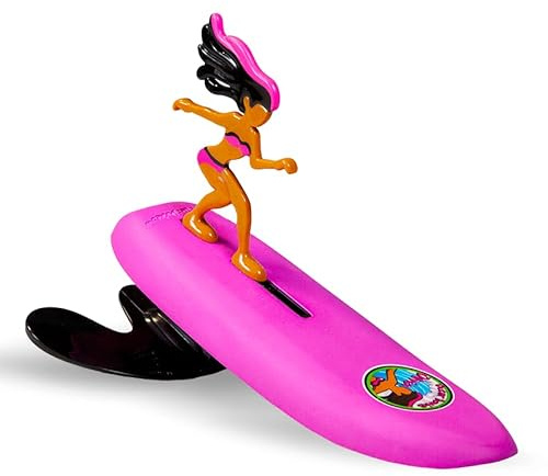 Surfer Dudes Classics Wave Powered Mini-Surfer and Surfboard Toy - Outer Bank Olivia