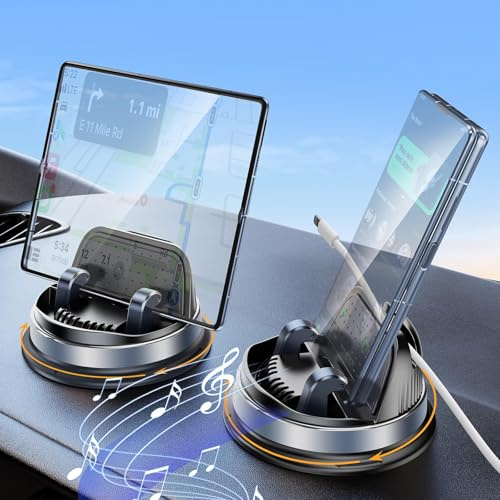 Z Fold 7 6 - Soporte para teléfono móvil para coche, giratorio 360°, soporte para coche, soporte para teléfono móvil, iPad Mini Phone Car Mount para iPhone 16/15 Pro Max Samsung S25/S24/S23 Ultra Z