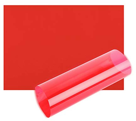 Red Acetate Sheets OHP Film A3 Acetate Sheet Tinted Page Overlays Reading Aid Colour Clear Plastic Craft Thick (3 Sheets - A3-29.7cm x 42cm)