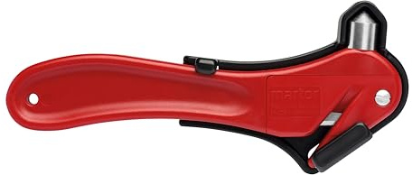 MARTOR Marteau d'urgence avec coupe-ceinture, Marteau d'urgence automobile, Auto, SECUMAX SALVEX SOS, Couteau de premiers secours avec marteau Pour disque, droitiers ou gauchers