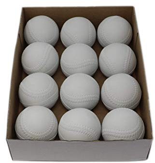 BARNETT A-119 Pelota de béisbol de Goma de la Espuma para la máquina del Lanzamiento, tamaño 9, Blanca, 1 docena