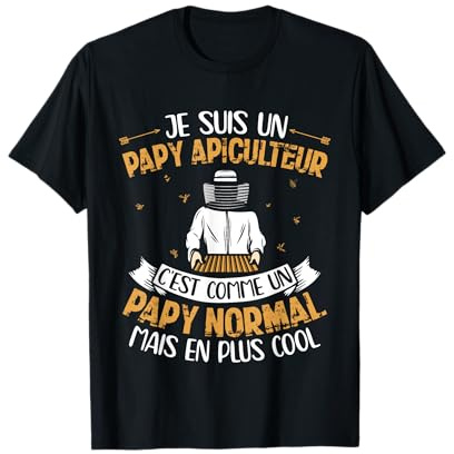 Apiculteur Tshirt Abeille Cadeau Apiculture Papy Fete Perés T-Shirt