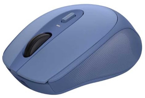 Trust Zaya Ratón Inalámbrico Recargable para Portátil, 800-1600 PPP, 2.4 GHz, Microrreceptor USB Almacenable, para Diestros y Zurdos, Mouse para Ordenador, PC, Mac, Oficina en Casa - Azul