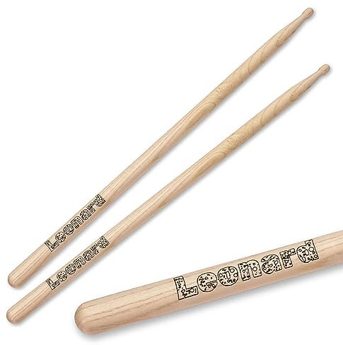keepdrum Drumsticks 5A personalisierte Schlagzeug-Stöcke 1 Paar mit Gravur