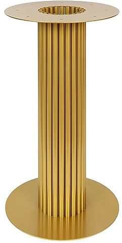 Magnetic Mobel Metall Tischfuß Rund Tisch Esstisch Tischbein Tischgestell 40x72 cm (Gold)