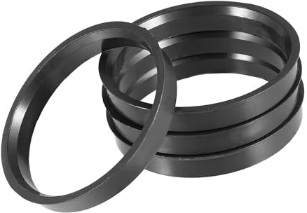 A ABSOPRO Anelli Centratori Universali per Cerchi Auto 70.1mm a 65.1mm in Plastica Nera (Set di 4)