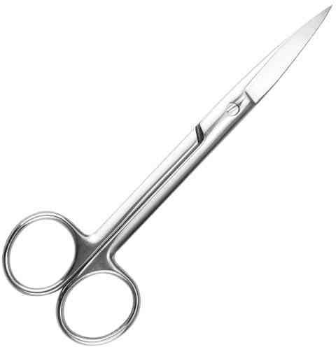 FERCAISH Gerade Chirurgische Schere,Edelstahl Verbandschere, Scharfe Spitze Ende Scheren, Medizinische Schere Geeignet für Krankenhäuser, Büros, Wohnungen (16cm)