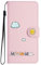 Nbziyoo Lovely Cats Phone Case for Samsung Galaxy M13 4G,Cute Cats/Sun Flip Wallet Case with Card Slots, Premium Magnetic PU Leather Cover for Samsung Galaxy M13 4G,Pink