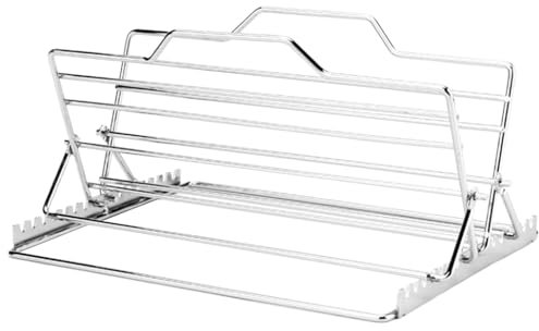 Chicken Roasting Stand - Foldable Chicken Roasting Rack, Rib Roaster Rack | Foldable Roasting Rack Turkey Tray, Stainless Steel Chicken Rack for Roasting Chicken Ribs Pork Indoor and Outdoor