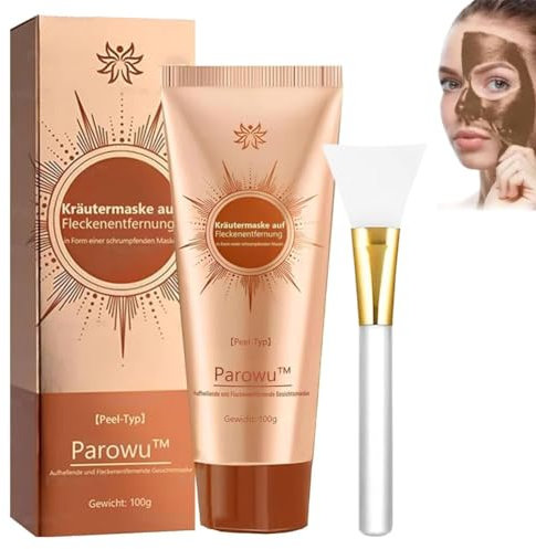 Parowu Herbal Spots Peel-Off-Gesichtsmaske, Peel off Maske Parowu Aufhellende und Fleckenentfernende Gesichtsmaske, Anti Falten Tear-Off Entferner Maske Gesicht für alle Hauttypen