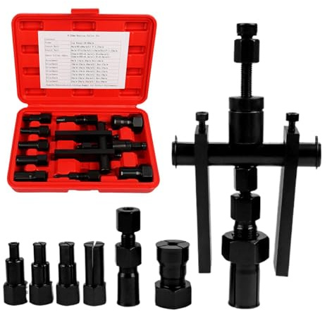 Extractor de rodamientos de rueda de motocicleta, mango antideslizante, accesorio resistente con funda, kit de herramientas de extracción de rodamientos de rueda de motocicleta, para mecánicos