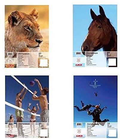 Herlitz drawing pad A3, 25 sheets, 100g/qm