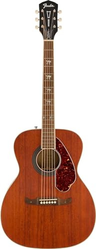 Fender Tim Armstrong Hellcat Concert Acoustic Guitar, with 2-Year Warranty, Natural, Walnut Fingerboard