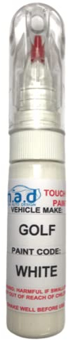M.A.D MYLDAN AUTO DESIGN Car Touch Up Paint Pen for GOLF CLUB IRON DRIVER PUTTER WEDGES FOR GOLF WHITE - 20ml Precision Scratch Repair Kit with Needle & Brush - Exact Colour Match (JUST PAINT)