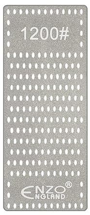 ENZO ENGLAND Piedra de afilar borde de placa de diamante piedra de banco profesional para afilar cuchillos y cinceles, hojas de sierra embotadas o cansadas, grano 1200