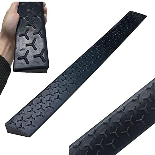 TOCTUS Rampe D'Accès, Rampes De Trottoir En Caoutchouc, 1-10 Cm De Hauteur, Pour Fauteuil Roulant Voiture Scooter Vélo Véhicules (Taille : 100x6x2cm)