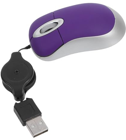 CAXUSD Mini Usb Mouse 1000Dpi Optical Wired Mouse for Laptop and Notebook Portable Computer with 3-Way Scroll Wheel Comfortable Grip for Office and Home Use