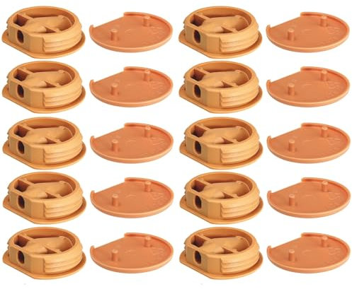 cyclingcolors 10x Ferrure d'assemblage beige avec cache en plastique idéal caravane bateaux vans camping-cars camions aménagés Connecteur Fixation Meuble Cuisine, capuchon beige RAL 1011