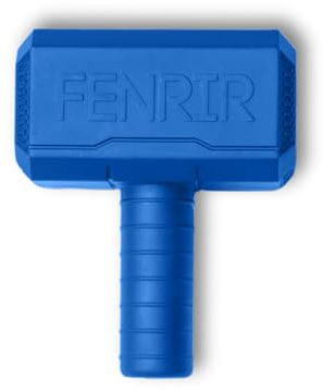 Fenrir Hammer Dog Chew Toy Strong Rubber Stuffable Enrichment Toy for Chewers (Blue, Small)