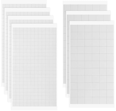 Tyqour 9 Sheets Double Sided Foam Pads for Crafts, 5544 Pcs Total Double Sided Sticky Squares, 3D Adhesive Mount Dots for Crafting Card Making Photos (0.47 and 0.24 Inch)