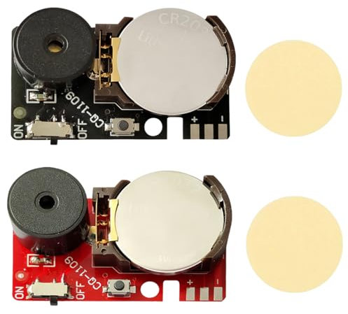 NHQZ 2 Pezzi Grillo Che Fa Rumore, Dolcetto E Scherzetto, Regali Scherzosi, Regali Divertenti, Macchina Del Suono, Scherzi Divertenti Per Adulti (Nergo E Rosso)