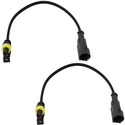 eMagTech Conector de Arnés de Interruptor de Presión de Aceite de Tubería Automotriz de 2 Piezas de 1 Pin Conector Impermeable Compatible con Opel
