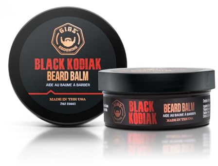 GIBS Grooming Black Kodiak Beard Balm Aid, 2 oz