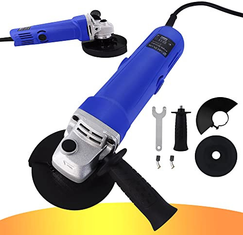 850W Professional Angle Grinder - 125mm Side Disc Grinder, 12000RPM, Metal Grinding Disc, Handheld Design for Grinding & Polishing