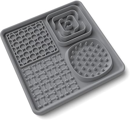 Silicone Tapis à Lécher pour Chiens et Chats 【sans BPA】+ 【Facile à nettoyer】Tapis de Léchage Chien - Jouet apaisant pour soulager l'anxiété - Alimentation lente - Silicone tapis de qualité Alimentaire