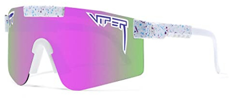 FOUNCY Occhiali da Sole Sportivi P-V da Uomo Montatura da Ciclismo Polarizzati UV400 Protezione Occhiali da Sole da Bici