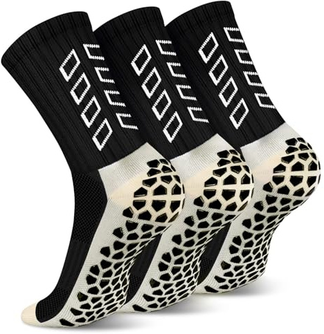 ENONEO Calze Calcio Antiscivolo Uomo 37-45 Calze Antiscivolo Calcio Anti Vesciche Addensare Cotone Calzini Sportivi Donna Traspirante Calzini Grip Calcio per Ciclismo Trekking