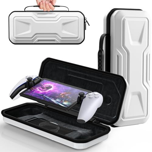 FYOUNG Handheld Case für Playstation Portal Remote Player Konsole, Harter Tragbarer Hülle für Reise und Home Aufbewahrungs Tasche Fall Tragekoffer für PS5 Portal Zubehör- (Only Case) (weiß)