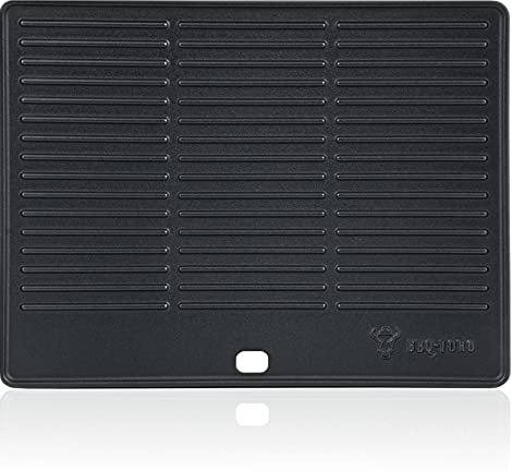 Piastra per grigliare in ghisa BBQ-Toro 41,5 x 27,5 cm | piastra reversibile, stagionata | utilizzabile su entrambi i lati | adatta per barbecue, grill a gas, grill a carbonella