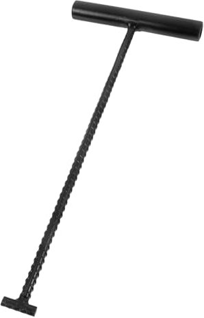 TOPBATHY Manhole Cover Lifting Tool Metal Hook for Outdoor Drain Grate Thick Portable Manhole Lifter for Safe Storm Drain Access