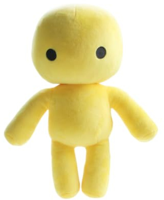 XIYUAN Wobbly Life Plush, Game Character Yellow Man and Figure Throw Pillows, Adorable Game Character Plushie Pillow for Kids Fans & Home Decor Gifts