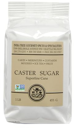 India Tree Superfine Caster Baking Sugar, Original, 16 Ounce