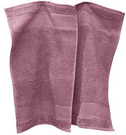 Erwin Müller Gästetuch Karlsruhe 2er- Pack 100% Baumwolle Mauve Größe 30x50 cm - extrem saugstark, leicht, flauschig weich, hautschmeichelnd (weitere Farben)