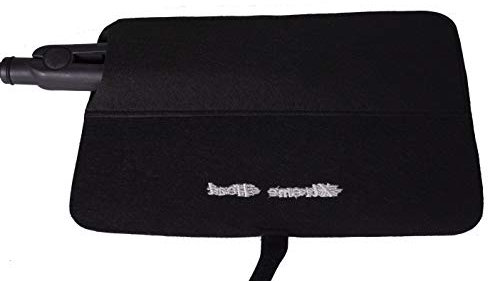Extreme Heat Protection Safety Mat with Storage Pouch for GHD Hair Straighteners and Tongs etc (Black)