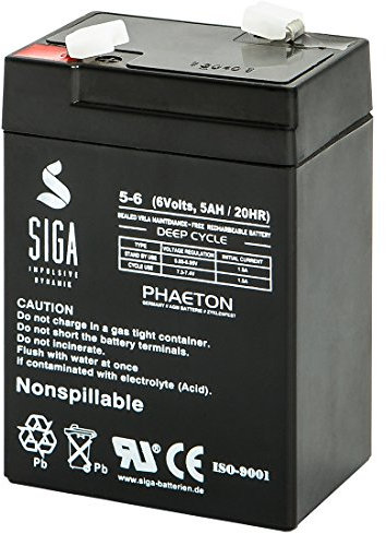 Blei Akku 6V 5Ah AGM VRLA Gel Batterie zyklenfest USV Bleigel - 3 Varianten (5Ah)