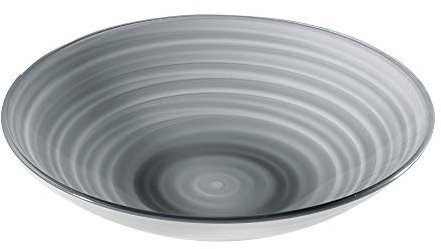Guzzini - Twist, Centrotavola/Fruttiera, Materiali Riciclati - Grigio Cielo, Ø 37 X h8,5 cm | 4600 cc - 10870092