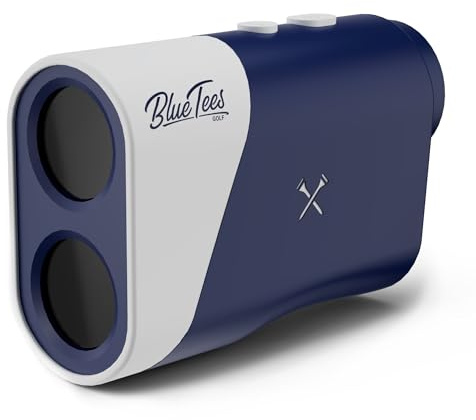 Blue Tees Golf Series 1 Sport Golf Rangefinder with Slope - 650 Yards Range Finder, 6X Magnification Laser Rangefinder, Advanced Flag Pole Locking with Pulse Vibration