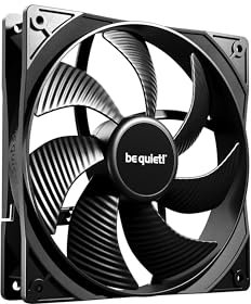 be quiet! Pure Wings 3 140mm fan, high top-end speed, low minimum rpm, optimized frame, newly designed blades, extraordinary air pressure, very quiet operation, rifle bearing