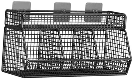 Panier de Rangement de Fruits et Legumes Suspendu Au Mur, Panier Rangement Fil Métallique Robuste, Panier Cuisine Suspendu Panier Maille Métallique, Support Fruits pour Oignons et Légumes, 3 grilles