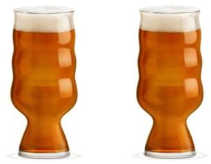 Rosendahl Holmegaard Mikkeller IPA Beer Glass 16.9 oz (Set of 2), for IPA Enthusiasts - Tall, Tapered, Aromatic Enhancing Glasses for Wheat Beer, Pale Ale, More, Versatile Drinkware & Glassware