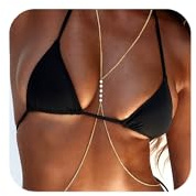 14K Gold Sexy Body Chains for Women, Waist Chain Beach Jewelry, Chain Belts for Women Fashion Summer Body Jewelry（01-Gold）