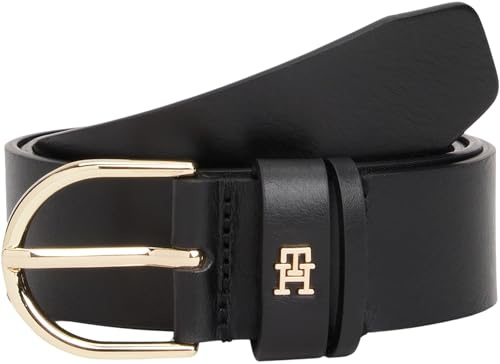 Tommy Hilfiger Damen Essential Effortless 3.5 Aw0aw17757 Verstellbarer Gürtel, Black (Black), 90 cm