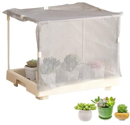 Mini-växthus: Litet bärbart växthus för växter, trädgårdsskydd utomhus inomhus | klart överdrag med dragkedja, skyddar , blommor och gräs från väder, trädgård