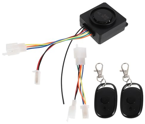 POPETPOP Alarme Antivol pour Vélo Électrique et Tricycle 36-72v Capteur de Vibrations, Système de Relais Sécurisé et Télécommande Multifonction Compatible Motos et Scooters Électriques
