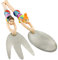 Pylones Salat-Besteck Harlekinmotiv