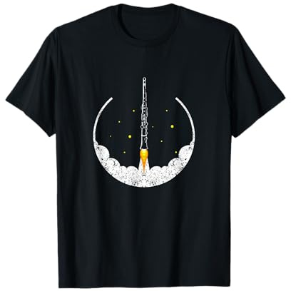 Espace Fusée Spatiale Cadeau Pour Le Joueur De Clarinette T-Shirt